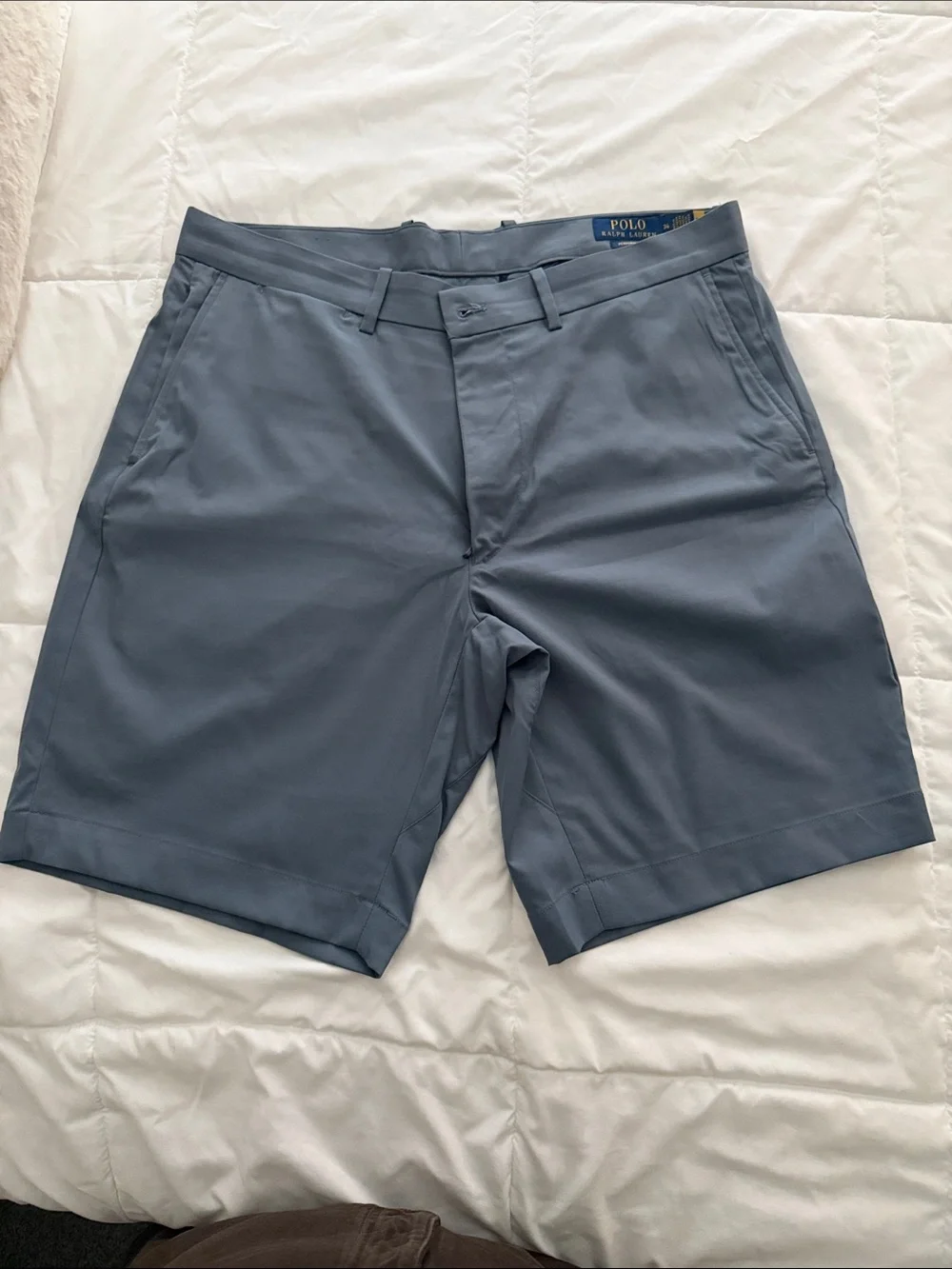 Polo by Ralph Lauren Men's Slate Blue Flat-Front Shorts
